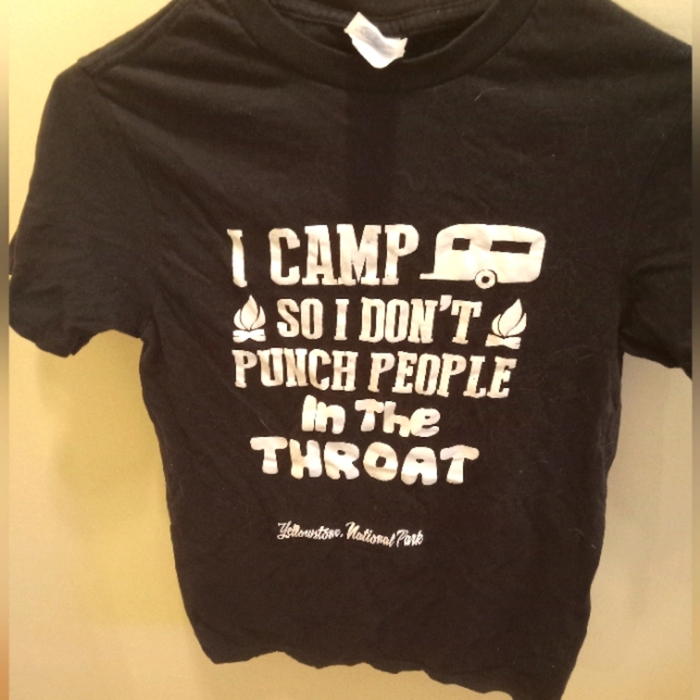 Camping gag graphic Tee
